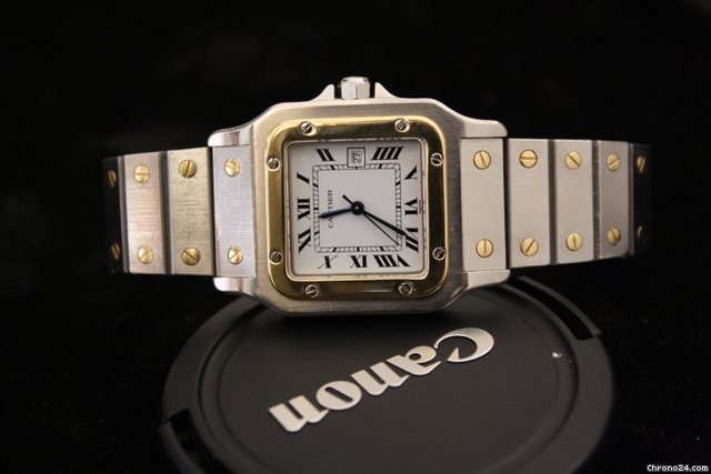 Cartier SANTOS GALBEE SS/GOLD AUTOMATIC BIG SIZE WATCHES 2