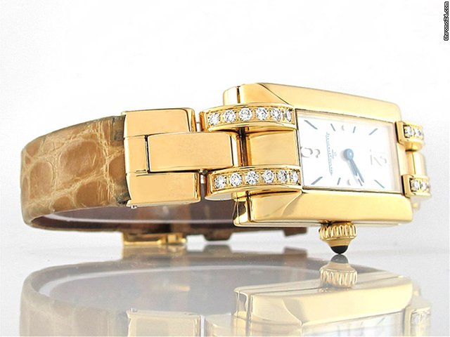 Jaeger-LeCoultre Damen "IDEALE" 750/- Gelbgold Quarz WATCHES 2