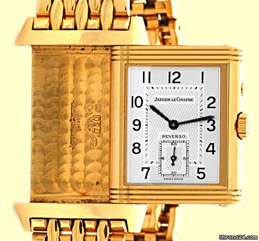 replica Jaeger-LeCoultre Gent's 18K Rose Gold Jaeger- Reverso Duo Dual Time Zone WATCHES 1 