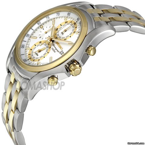 Seiko Cal. 7T62 Chronograph Silver Dial Stainless Steel Mens Watch SNAE82 WATCHES 2
