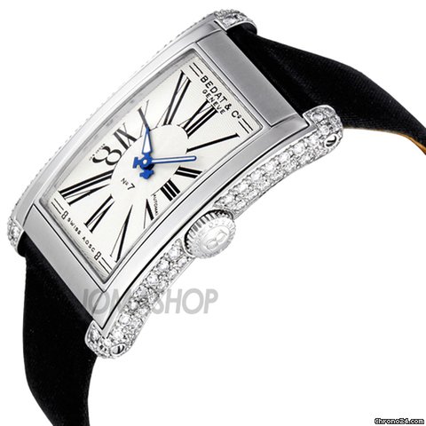 Bedat & Co No. 7 White Sunburst Dial Red Leather Strap Ladies Watch 788.030.101 WATCHES 2