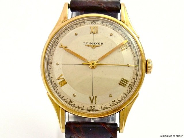 replica Longines Vintage Gentleman's Watch, 18k Yellow Gold WATCHES 1