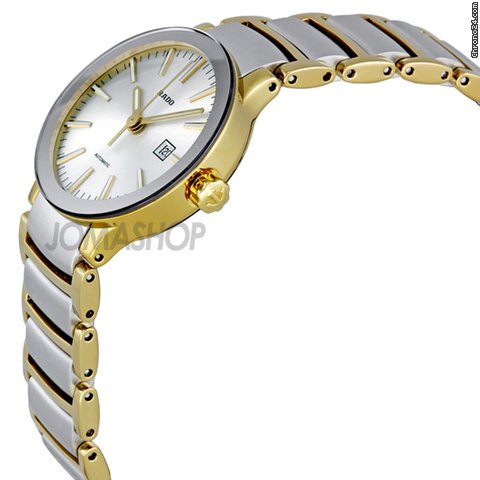 Rado Centrix Silver Dial Two Tone Stainless Steel Ladies Watch R30530103 WATCHES 2