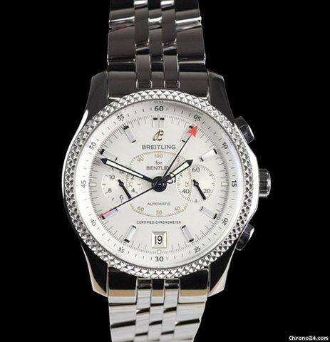 Breitling MK VI Chronograph SS/Platinum WATCHES 2