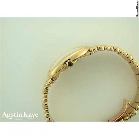 Cartier Baignoire 18ct Gold quartz on bracelet WATCHES 2