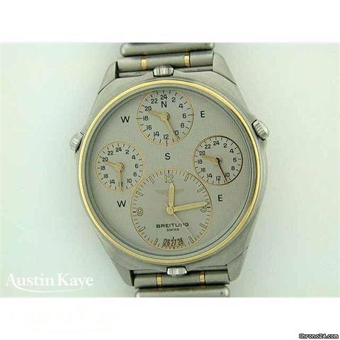 Breitling World steel quartz on bracelet WATCHES 2