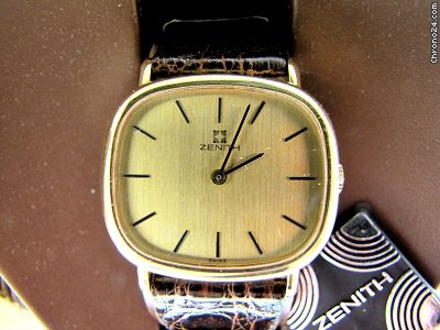 ZenithCassa Di Forma In Oro Giallo Nuovo Box & Paper WATCHES 2