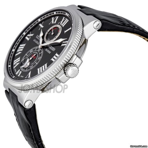 Ulysse Nardin Maxi Marine Chronometer Steel Black Mens Watch 263-67-42 WATCHES 2