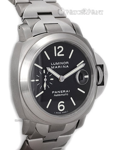 replica Panerai PAM 221 H - Luminor Marina - 44mm Titanium - SS/Titanium Bracelet - DISCONTINUED MODEL - Boxes/Papers & As-New WATCHES 1