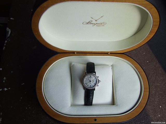 Breguet Marine Chronograph Ladies (WG / Diamonds / Leather) WATCHES 2