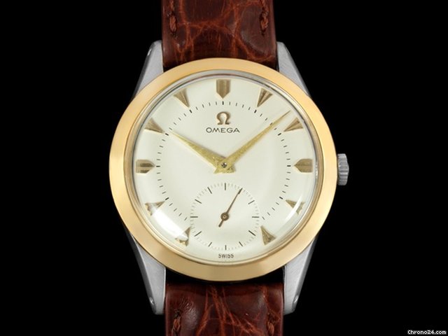 Omega 1956 OMEGA Vintage Mens Watch, LARGER MODEL - Gold & Stainle WATCHES 2