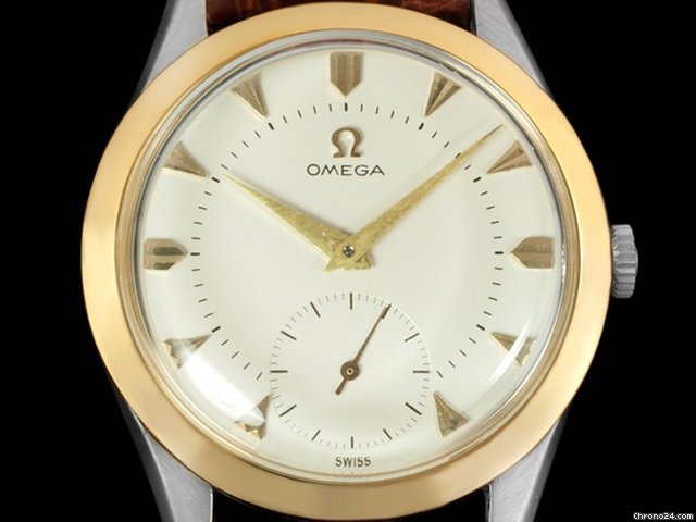 replica Omega 1956 OMEGA Vintage Mens Watch, LARGER MODEL - Gold & Stainle WATCHES 1