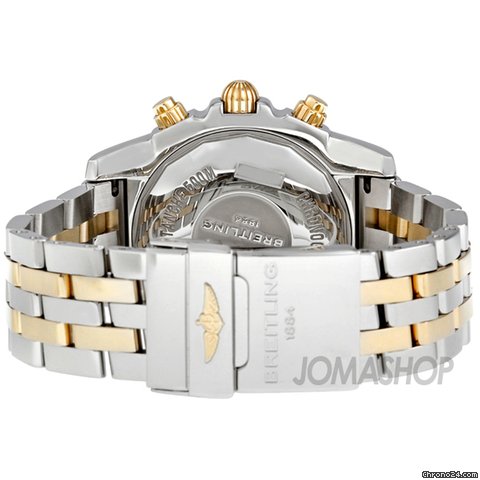 replica Breitling Chronomat 44 Blue Dial Steel and Gold Automatic Mens Watch CB011012-C790TT WATCHES 1 
