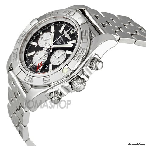 Breitling Chronomat GMT Black Dial Chronograph Automatic Mens Watch AB041012-BA69SS WATCHES 2