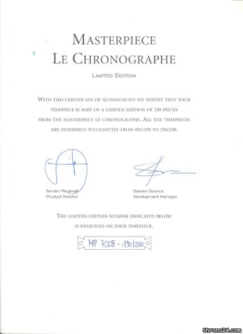 replica Maurice Lacroix Masterpiece Le Chronographe Limited Edition WATCHES 1