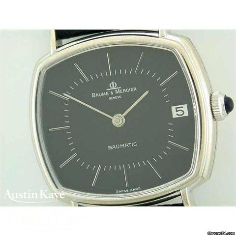 Baume & Mercier & Baumatic 18ct white gold on strap WATCHES 2