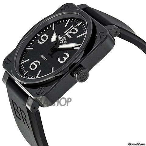 Bell & Ross BR 01 Instrument Automatic Black Dial Mens Watch BR0192-BL-CER-SRB WATCHES 2