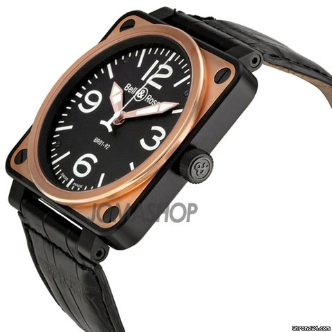 Bell & Ross BR 01 Automatic Black Dial Mens Watch BR0192-BICOLOR WATCHES 2