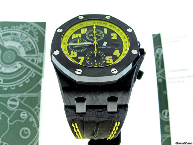 Audemars Piguet $22,995 "BUMBLE BEE" RO Offshore Carbon BUMBLEBEE WATCHES 2