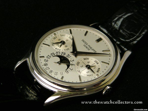 replica Patek Philippe Fine & Rare Perpetual Calendar White Gold "Ref.3940/1" First Series Full Set WATCHES 1 