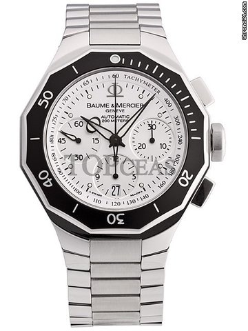 Baume & Mercier Riviera Automatic Chronograph Steel White WATCHES 2
