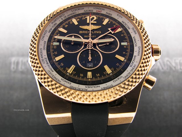Breitling BENTLEY GMT 18K ROSE GOLD RUBBER SPECIAL EDITION WATCHES 2