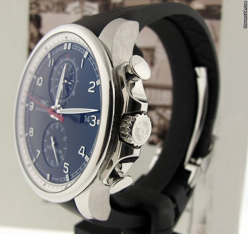 replica IWC PORTUGUESE YACHT CLUB CHRONO BLACK FACE WATCHES 1