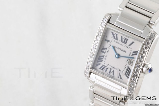 Cartier Tank Francaise Diamond Bezel Watch WATCHES 2