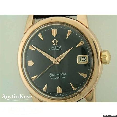 Omega Seamaster Calendar 18ct Rose Gold automatic on strap WATCHES 2
