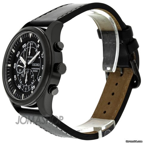 replica Seiko Chronograph Black Ion-plated Mens Watch SNDA21 WATCHES 1