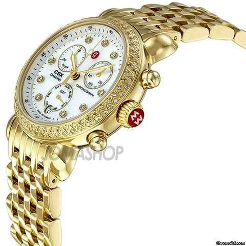 Michele CSX-36 Day Diamond Gold-plated Ladies Watch MWW03M000141 WATCHES 2
