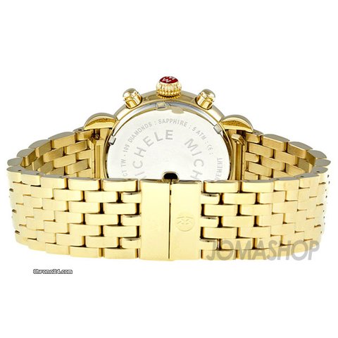 replica Michele CSX-36 Day Diamond Gold-plated Ladies Watch MWW03M000141 WATCHES 1