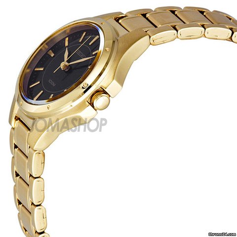 Seiko Automatic Black Dial Gold-tone Ladies Watch SXDE18 WATCHES 2