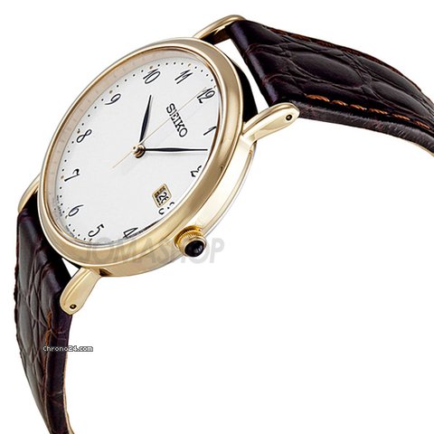 Seiko White Dial Gold-tone Mens Watch SKK700 WATCHES 2