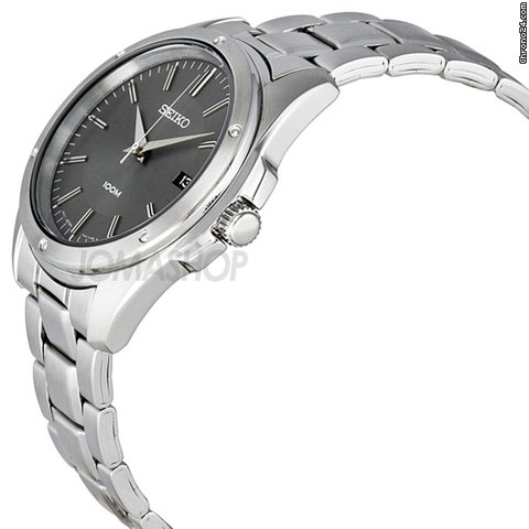 Seiko Grey Dial Stainless Steel Mens Watch SGEF79 WATCHES 2