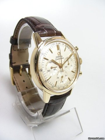 replica Omega Seamaster chronographe vintage yellow gold calibre 321 cadran silver dial WATCHES 1