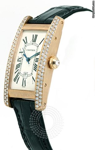 Cartier Mid Size Tank Amaricaine Diamonds WB7019K2 WATCHES 2