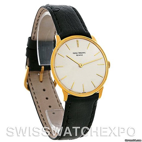 replica Patek Philippe Calatrava Vintage 18k Yellow Gold 2573/2 Watch WATCHES 1