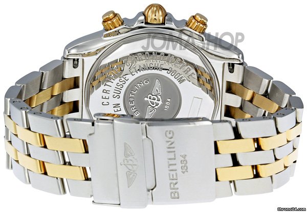 replica Breitling Chronomat Evolution Bordeaux Dial Steel and Gold Automatic Mens Watch C1335611-K515TT WATCHES 1