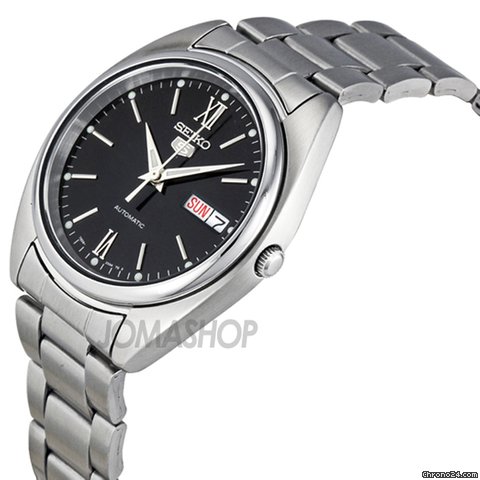 Seiko 5 Automatic Black Dial Stainless Steel Mens Watch SNXA21 WATCHES 2