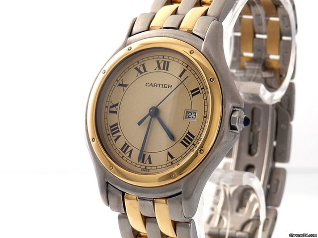 Cartier "Panthere Vandome", Stahl/Gelbgold, WATCHES 2