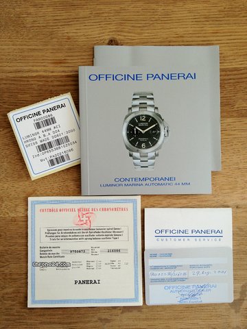Panerai Luminor Marina PAM 86 Automatik Revision Neu Stahl Datum WATCHES 2