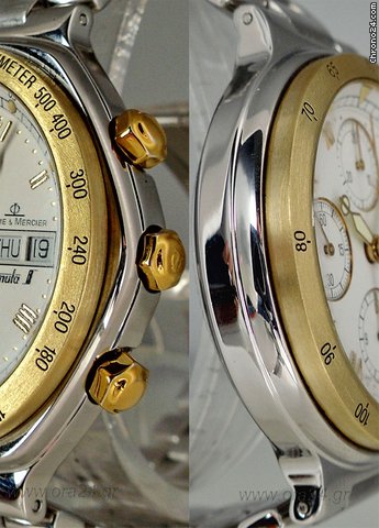 Baume & Mercier Formula 1 Gold/Steel Daydate Automatic Chronograph 40mm WATCHES 2