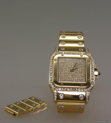 Cartier Santos Gold Brilliantbesatz WATCHES 2