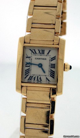 replica Cartier Tank Francaise Ladies W50002N2 Pre-owned WATCHES 1