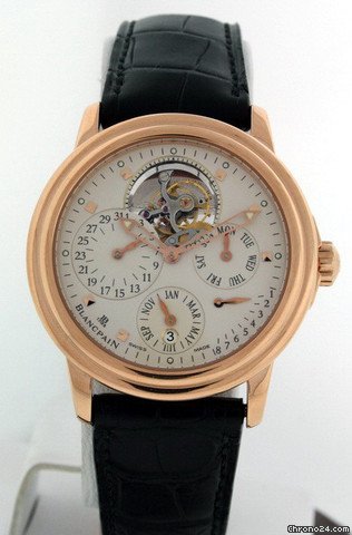 replica Blancpain Leman Perpetual Calendar Tourbillon 2625-3618A-53B Pre-owned WATCHES 1
