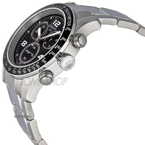Tissot V8 Chronograph Black Dial Mens Watch T0394171105702 WATCHES 2