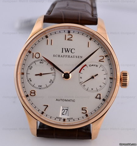 IWC Portugieser 7 Day 18K RG NEW WATCHES 2