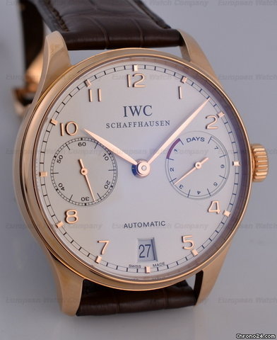 replica IWC Portugieser 7 Day 18K RG NEW WATCHES 1