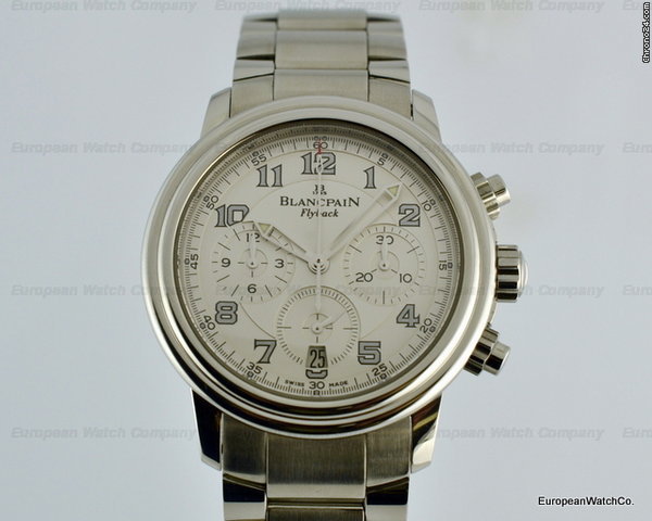 Blancpain Flyback Chronograph White Dial SS/SS 38MM WATCHES 2